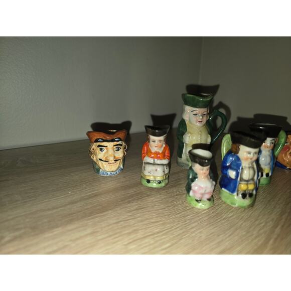 Mega Lot of 7 Toby Mugs From Japan & Occupied Japan Figurines - Picture 3 of 6